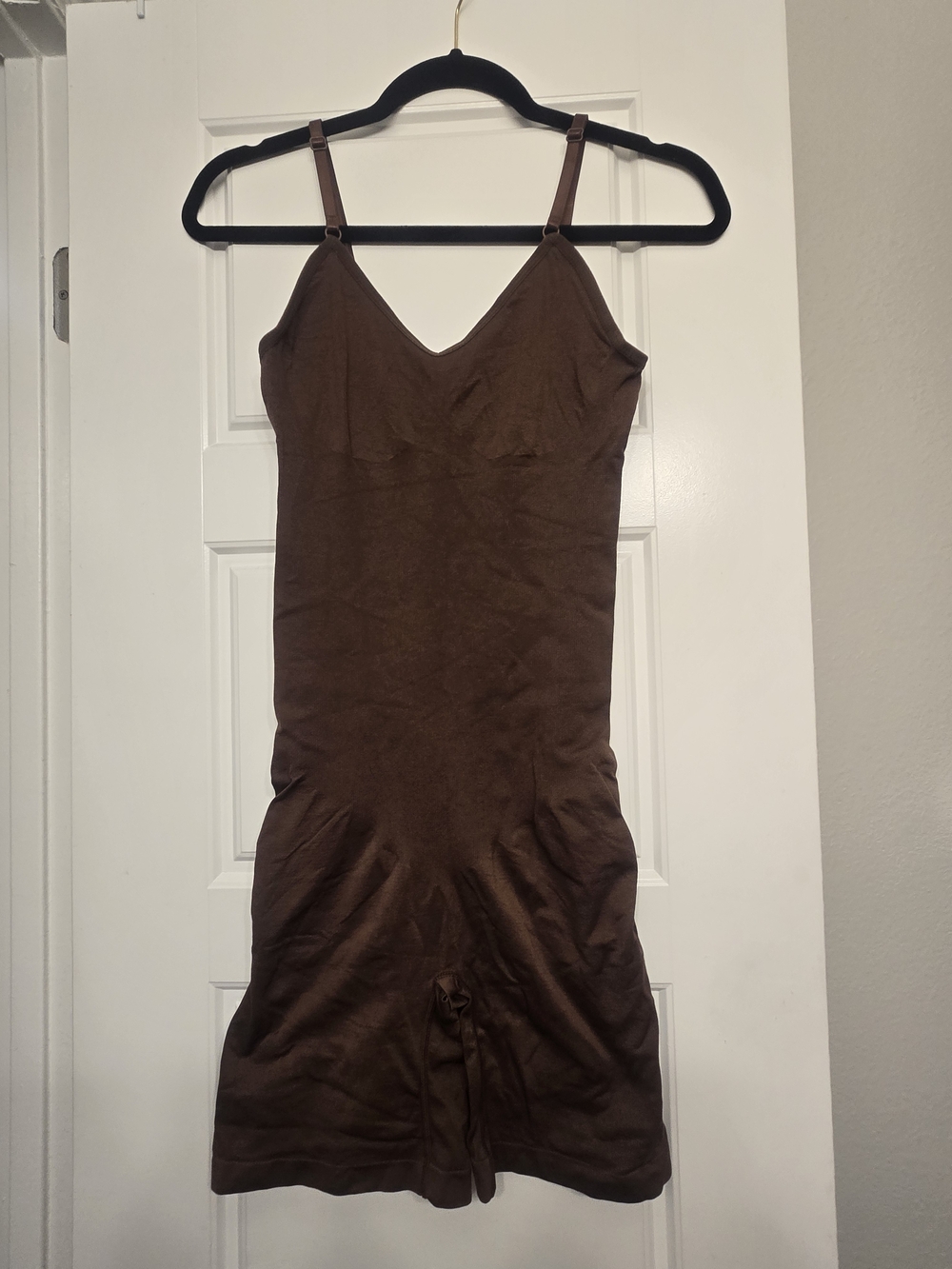 SKIMS Seamless Sculpt Slipdress Brown Mini Dress
